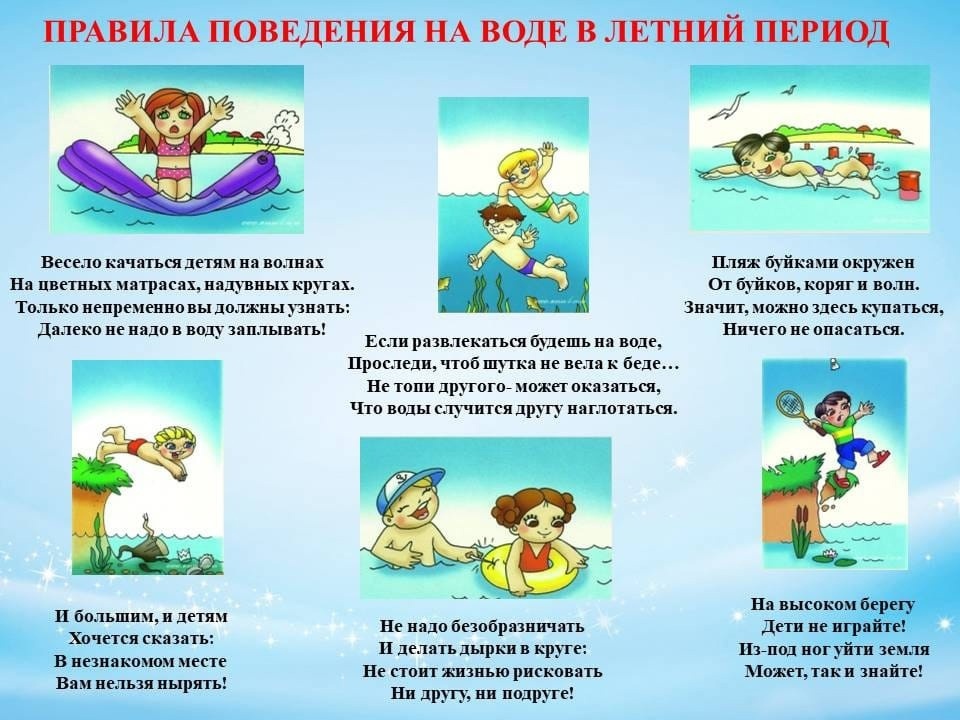 ПРАВИЛА ПОВЕДЕНИЯ НА ВОДОЕМАХ.