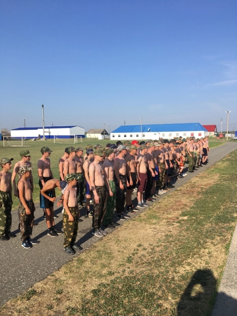 Второй день учебных военно- полевых сборов.